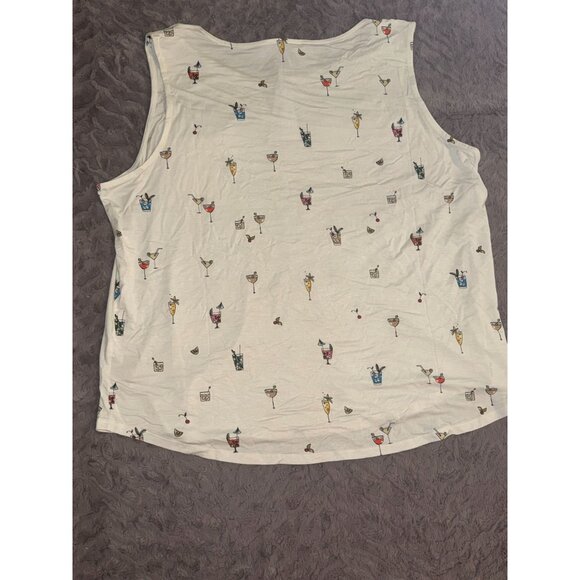 Philosophy Womens Sleeveless Cocktail Print Tank Top 2X Rayon/Spandex - Picture 6 of 6